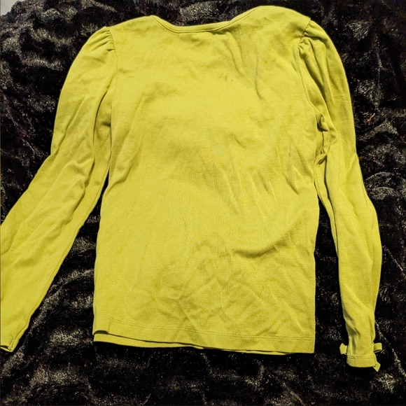 Gymboree Green Butterfly Girls Long Sleeves Shirt- 12 - Picture 4 of 6